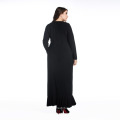 Fashion black lady dress long style flounced skirt XL to 8 XL plus size dresses